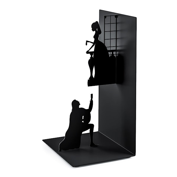Bookend Romeo & Juliet Black Metal Balvi