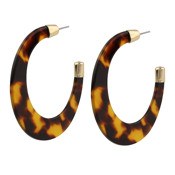Snö of Sweden Gray Big Ring Ear Gold Brown