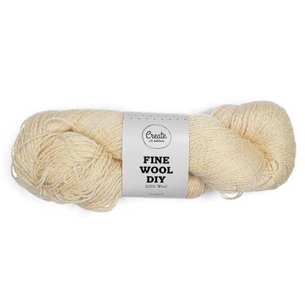 Fine Wool DIY Ullgarn 100 g Undyed A732 Adlibris