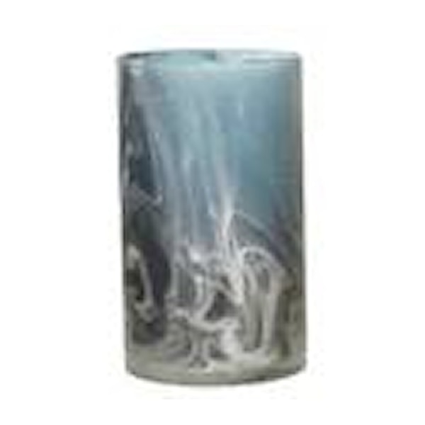 Bloomingville Vas Glas Diameter 10 cm Höjd 19 5 cm Blå Bloomingville Vas Glas Diameter 10 cm Höjd 19 5 cm Blå