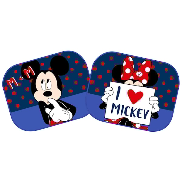 Solskydd 2-pack, Mickey & Minnie Mouse