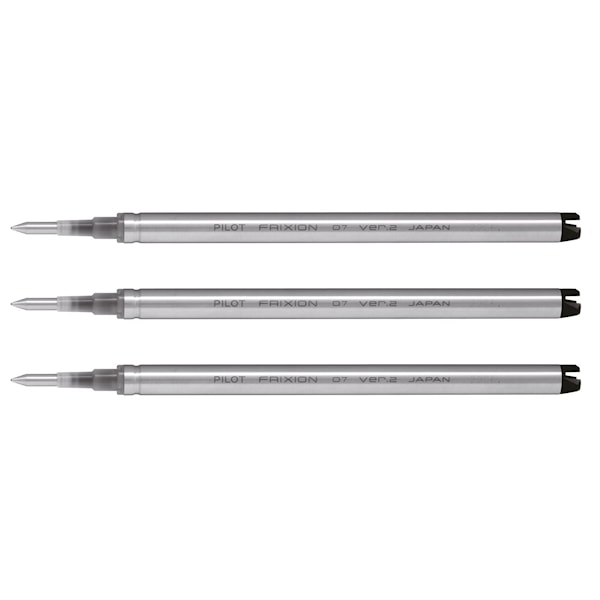 Påfyll Frixion Zone 0,7mm Svart 3-pakke Pilot