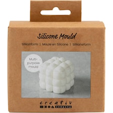 Silikonform för gjutning fyrkantig med bubblor höjd 5 cm Creativ Company