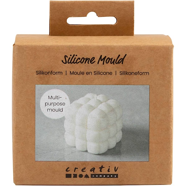 Silikonform , Boblefirkant, H: 5 cm, B: 6 cm, dia. 6 cm, 1 stk./ 1 pk.