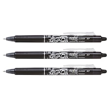 Bläckpenna Frixion Clicker 3-Pack Svart Pilot