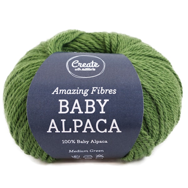 Adlibris Baby Alpaca 50g Medium Green A245