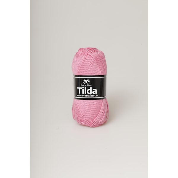 Svarta Fåret Tilda Garn Bomullsmix 50g klarrosa 542