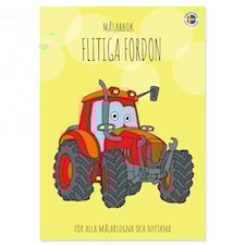 Målarbok Flitiga Fordon Gullers