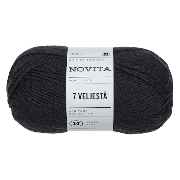 7 Brødre Garn Ullmiks 100 g sot 099 Novita
