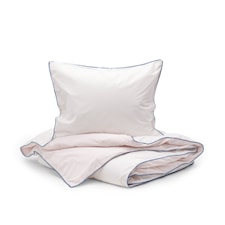 Sköna Hem Two fold Pussilakanasetti pestyä puuvillapercalea 150x200 cm Light pink/Pink