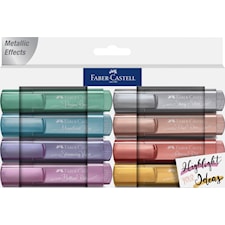 Textliner 46 Metallic Etui med 8 farger Faber-Castell