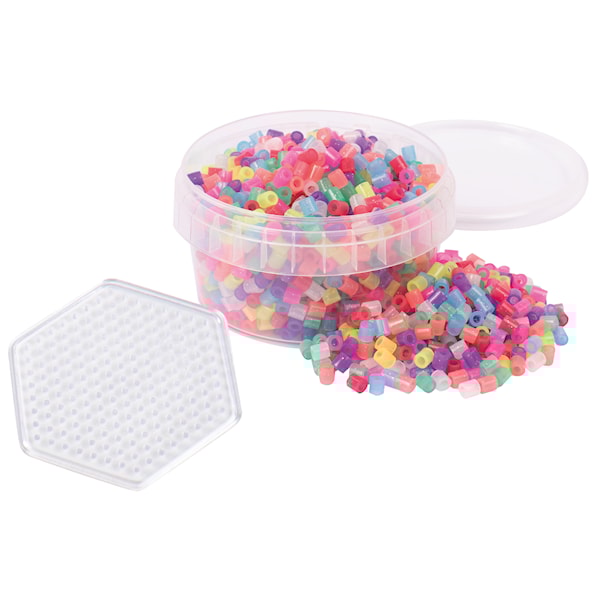 R&ouml;rp&auml;rlor Glitter 1000 st, Burk Med Platta Playbox