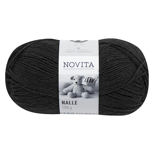 Novita Nalle Garn Ullmix 100 g svart 099