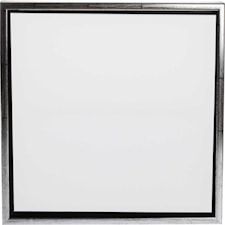 Duk med ram, stl. 40x40 cm, 360 g, antiksilver, vit, 1 st.