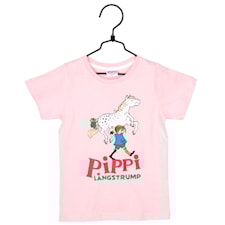 Pippi T-shirt, Rosa, Strl 92, Pippi Långstrump