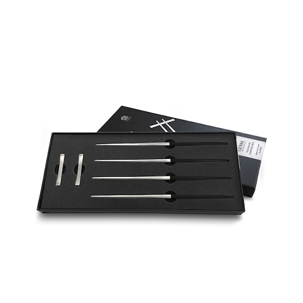 Gense Focus de Luxe Chopsticks 4+2-delar silver (silver) Gense Focus de Luxe Chopsticks 4+2-delar silver (silver)