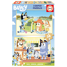 Pussel Bluey 2 X 50 bitar i trä, Educa