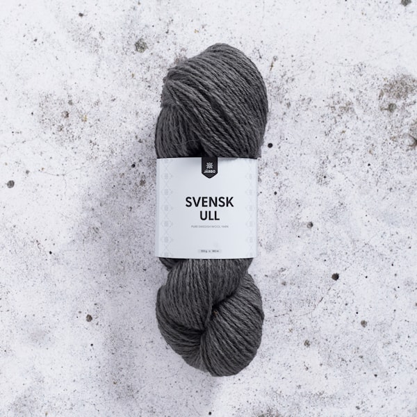Svensk Ull 3 tr 100 g Helsinge Dark Järbo