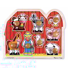 Puslespill, Bondegård, 8 brikker, Melissa & Doug