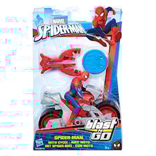 Spiderman med motorcykel, Blast N' Go Racer , Marvel