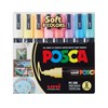 Posca Marker Set 8 kpl Soft Colors PC-5M Kärki 1,8-2,5 mm