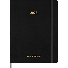 Kalender 2026 Essential Planner Weekly Vertical XXL Svart Moleskine