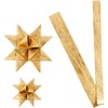 Stjernestrimler, L: 44+78 cm, dia. 6,5+11,5 cm, B: 15+25 mm, gull, 32 strimler/ 1 pk.