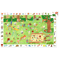 Pussel 35 Bitar Motiv med Lekande Djur, Djeco