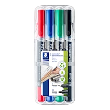 Permanent Tusj Lumocolor Duo 4-pack Staedtler