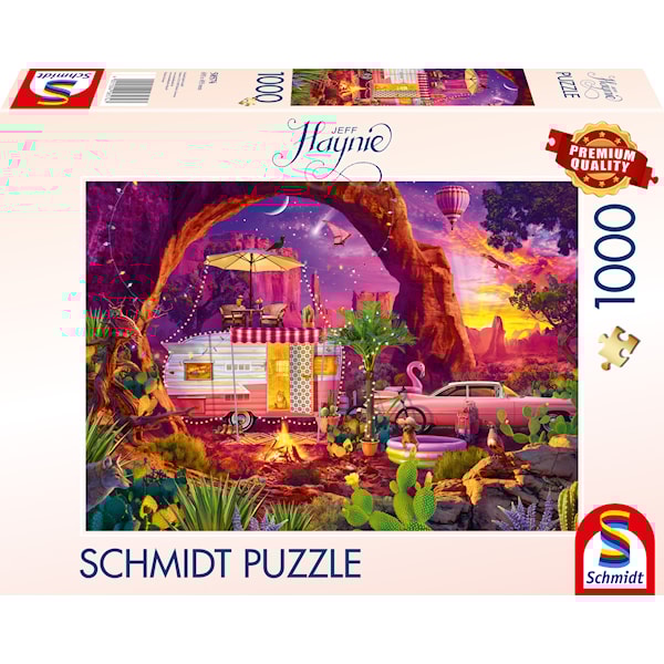 Puslespill A desert camping paradise 1000 brikker Schmidt