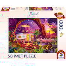 Pussel A desert camping paradise 1000 bitar Schmidt
