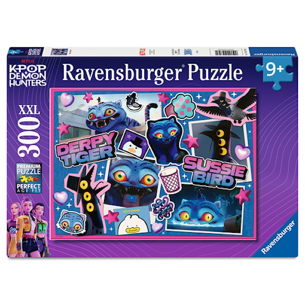 K-Pop Demon Hunters Derpy & Sussie Pussel 300 bitar XXL, Ravensburger