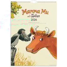 Familjekalender 2026 A3 Mamma Mu Burde