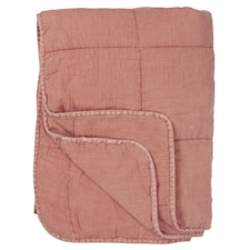 Ib Laursen Pläd 100% Bomull 130 x 180 cm Gammelrosa