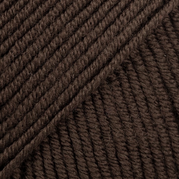 Merino Extra Fine Uni Colour Garn Merinoull 50 g Mörkbrun (09) Drops