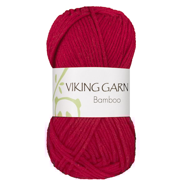Bamboo 50 g Rød 650 Viking Garn