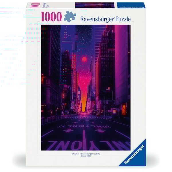 New York In Neon Puslespill 1000 brikker, Ravensburger