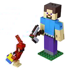Minecraft BigFig Steve med papegoja, LEGO Minecraft (21148)
