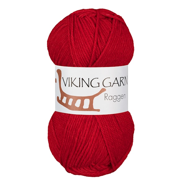 Raggen 150 g Rød 750 Viking Garn