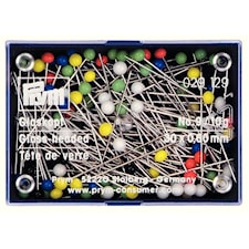 Knappnål 0.60 x 30 mm Glashuvud 10 g Prym