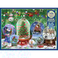 Pussel Snow Globes 500 bitar, Cobble Hill