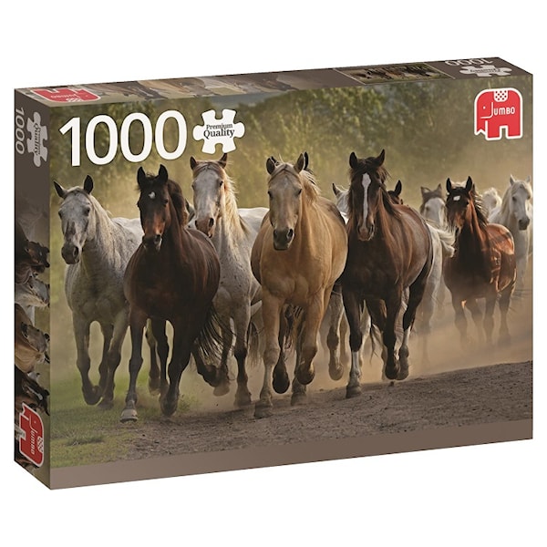 Puslespill, Team of Horses, 1000 brikker, Jumbo