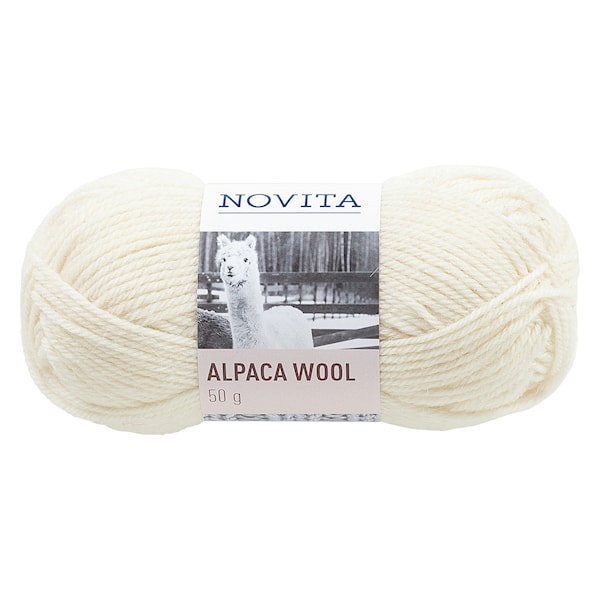 Novita Alpaca Wool 50 g luonnonvalkoinen 010
