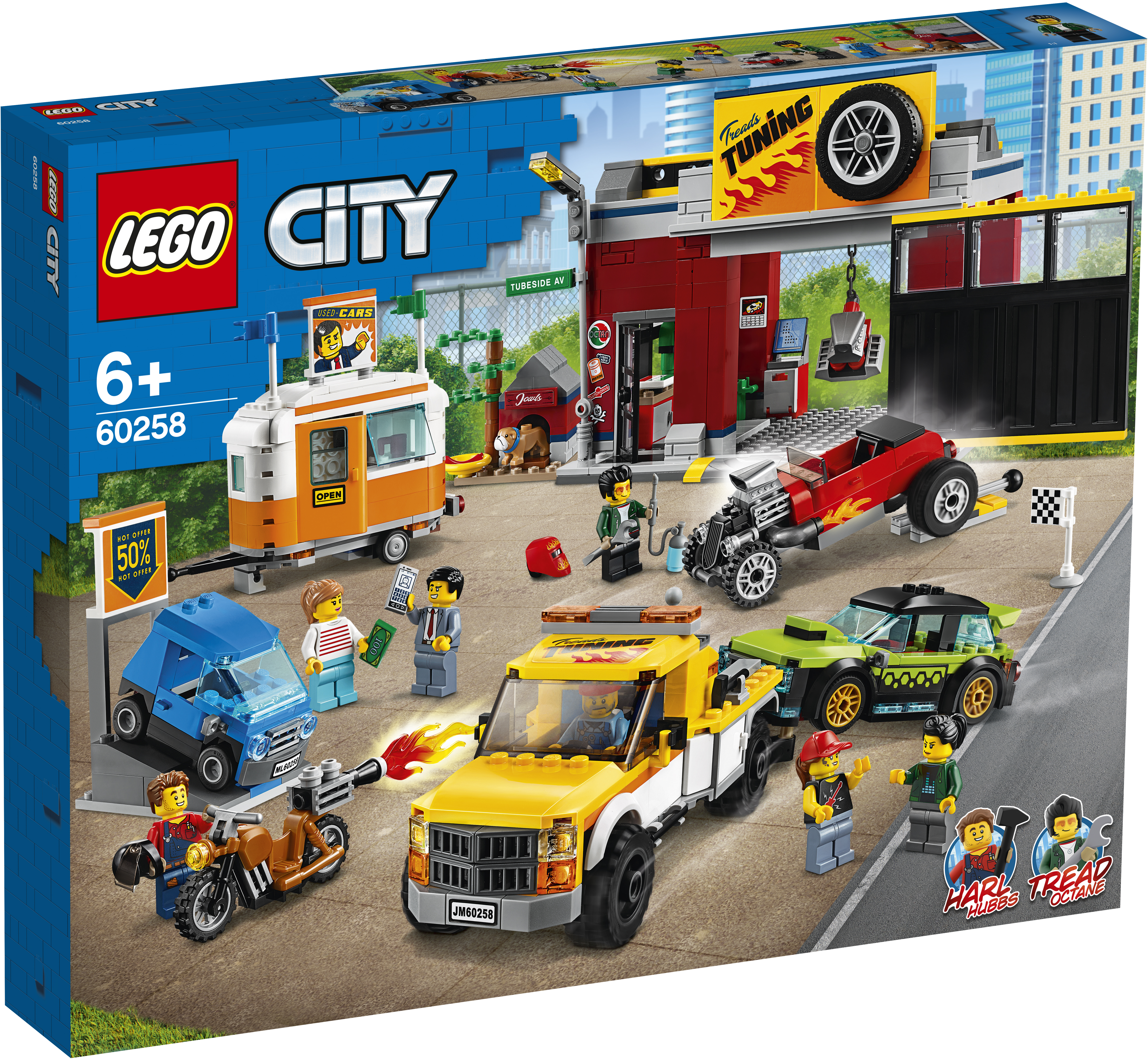 Tuunausautokorjaamo, LEGO City Nitro Wheels (60258)