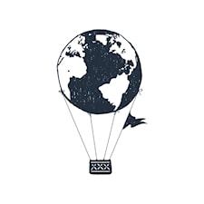 Earth air ballon Poster A4