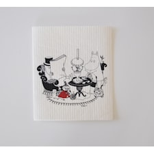 Opto Design Muminpappa Reading Disktrasa 18 x 20 cm Vit