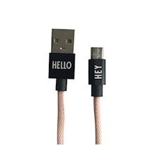 Design Letters Mikro-USB-kabel nude 1 meter
