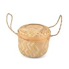 Form Living Förvaring rund liten Bambu 13x12cm Beige