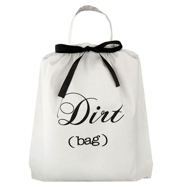 Bag-all Dirt Bag Tvättpåse 100% Bomull 36x30x6 cm Svart/Vit