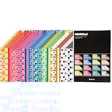 Color Bar rivepapir, ass. farger, A4, 210x297 mm, 100 g, 16x10 ark/ 1 pk.